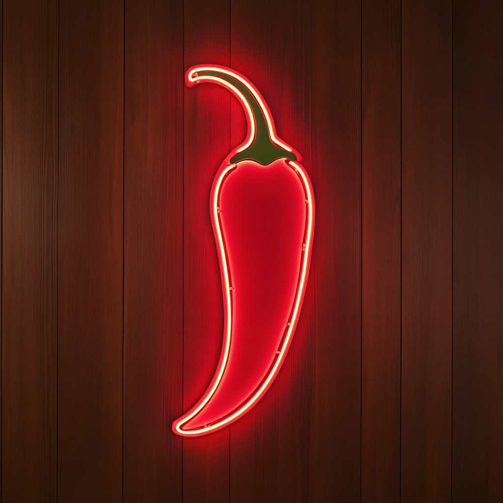 Chili Pepper - Red Neon Sign, 18 Inches