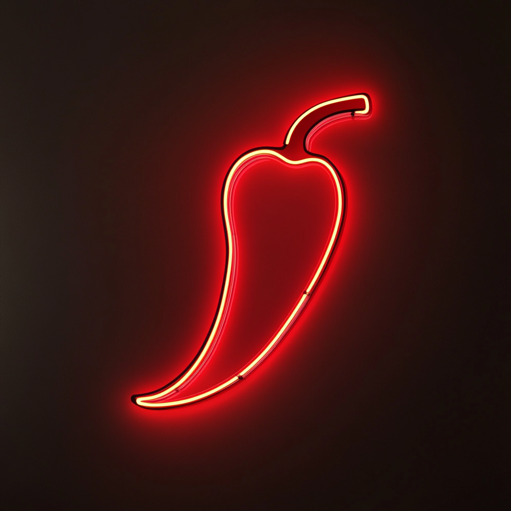 Chili Pepper - Red Neon Sign, 18 Inches