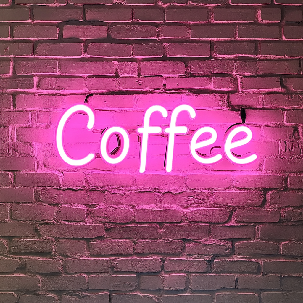 Coffee - Pink Neon Sign, 18 Inches
