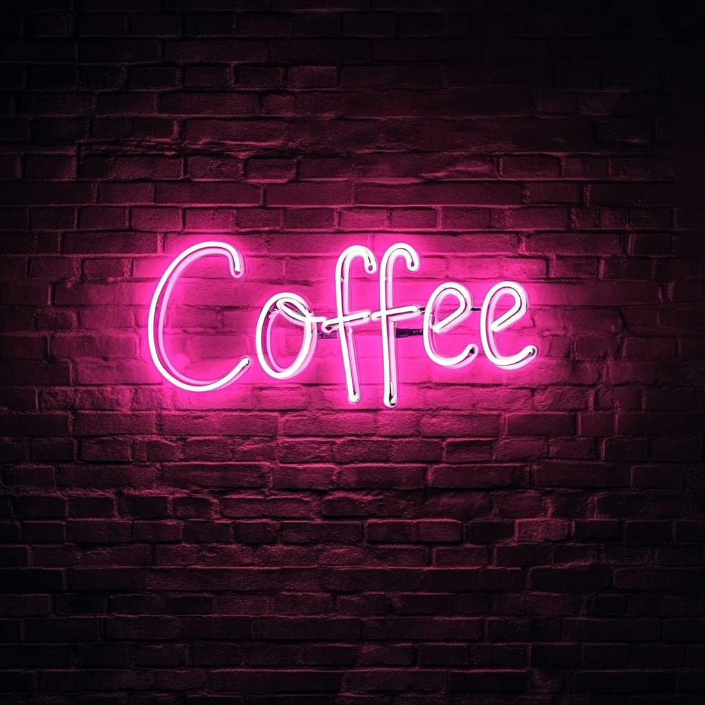 Coffee - Pink Neon Sign, 18 Inches