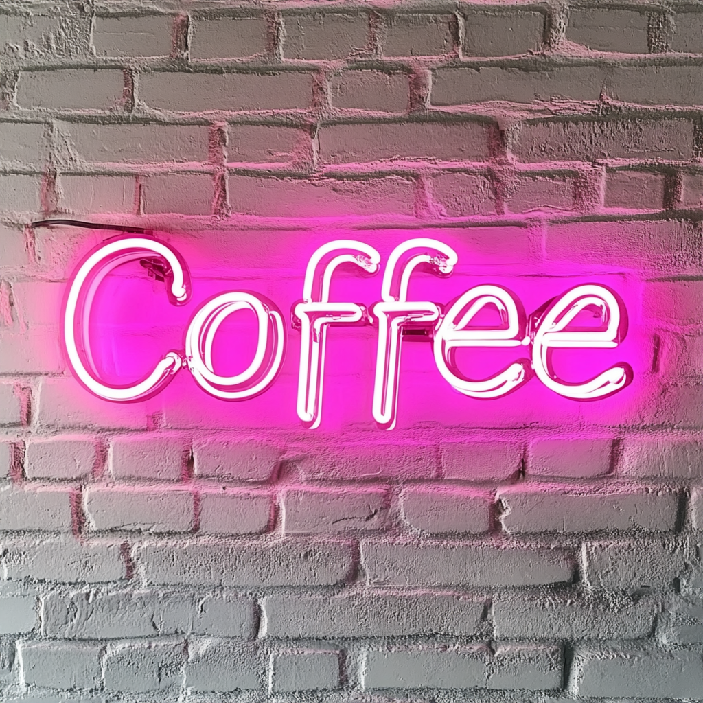 Coffee - Pink Neon Sign, 18 Inches