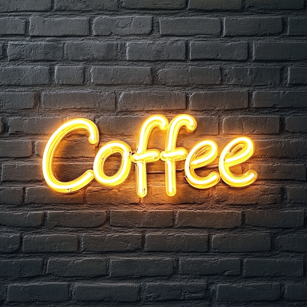 Coffee - Yellow Neon Sign, 18 Inches