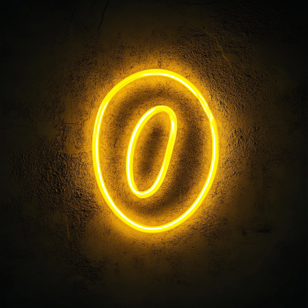 Coffee Beans - Yellow Neon Sign, 18 Inches
