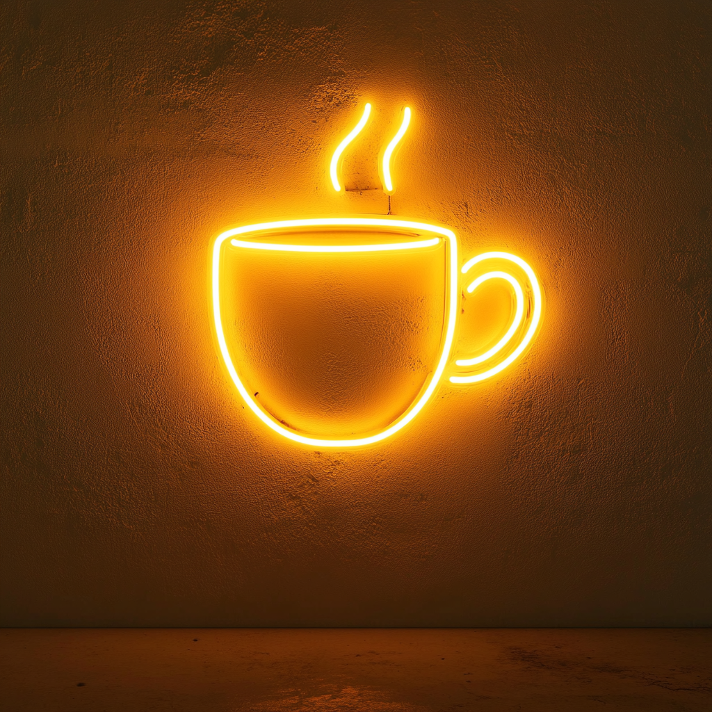 Coffee Mug - Yellow Neon Sign, 18 Inches