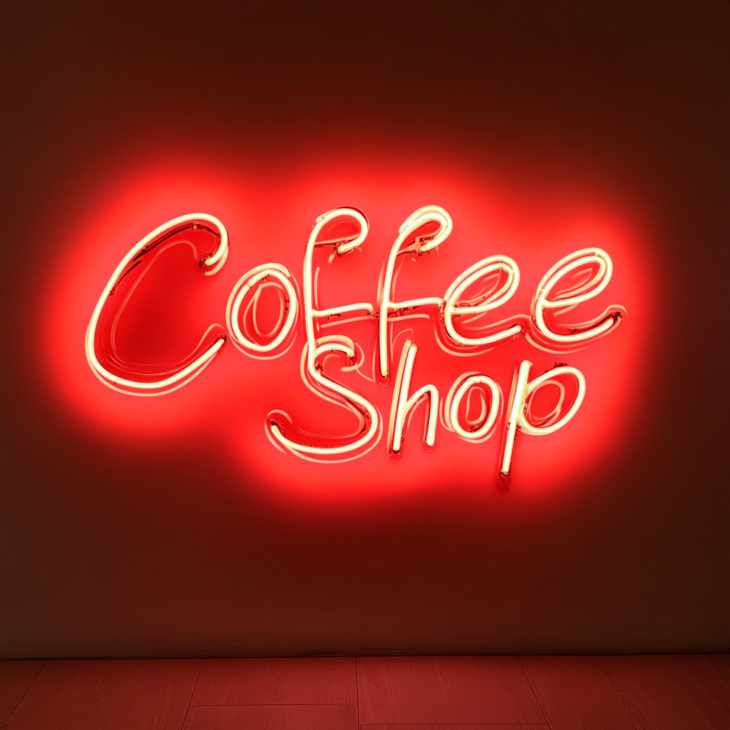 Coffee Shop - Red Neon Sign, 18 Inches