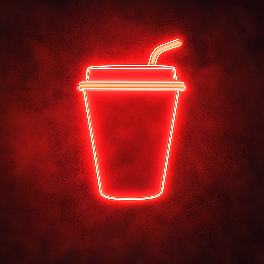 "Coffee To Go" - Red Neon Sign, 18 Inches