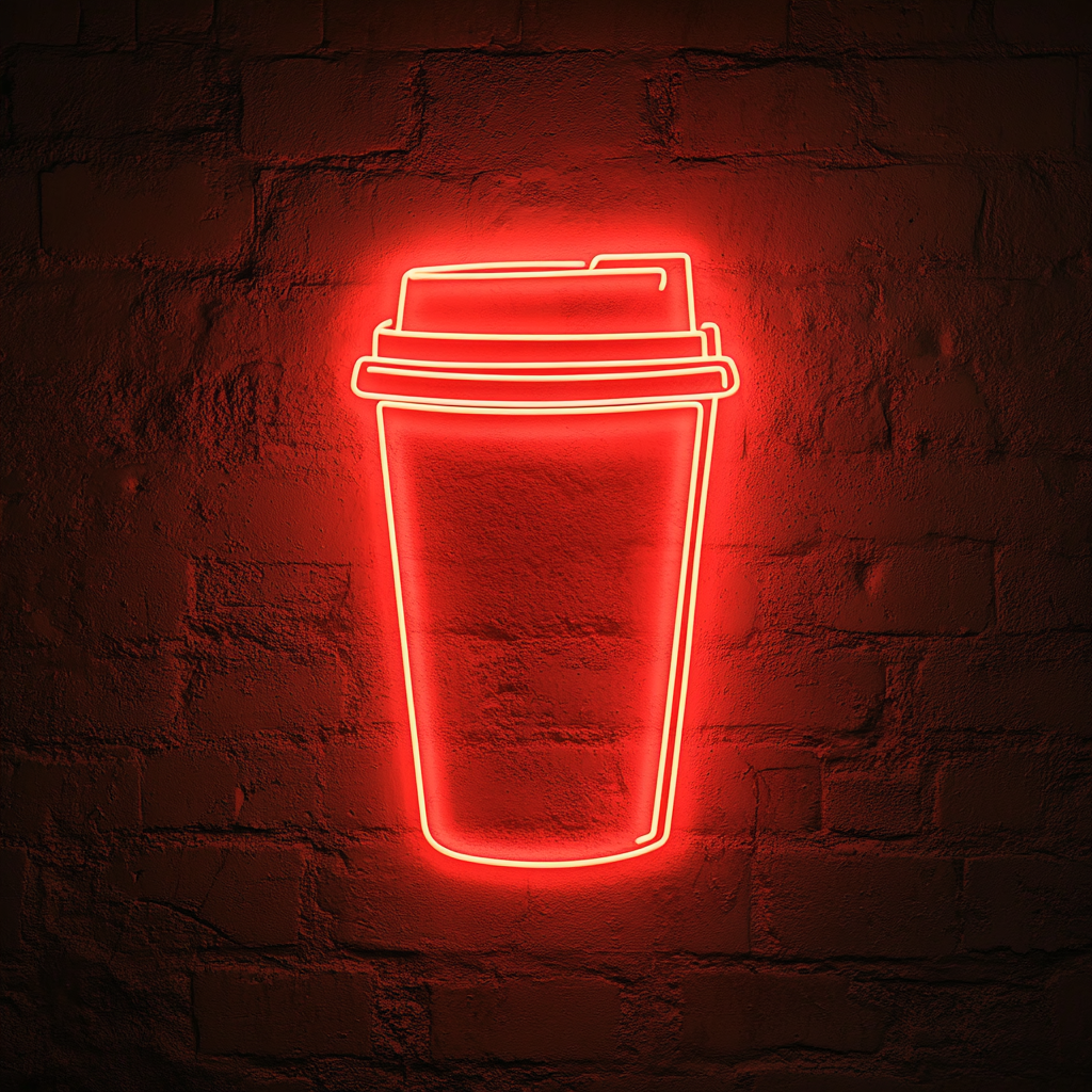 "Coffee To Go" - Red Neon Sign, 18 Inches