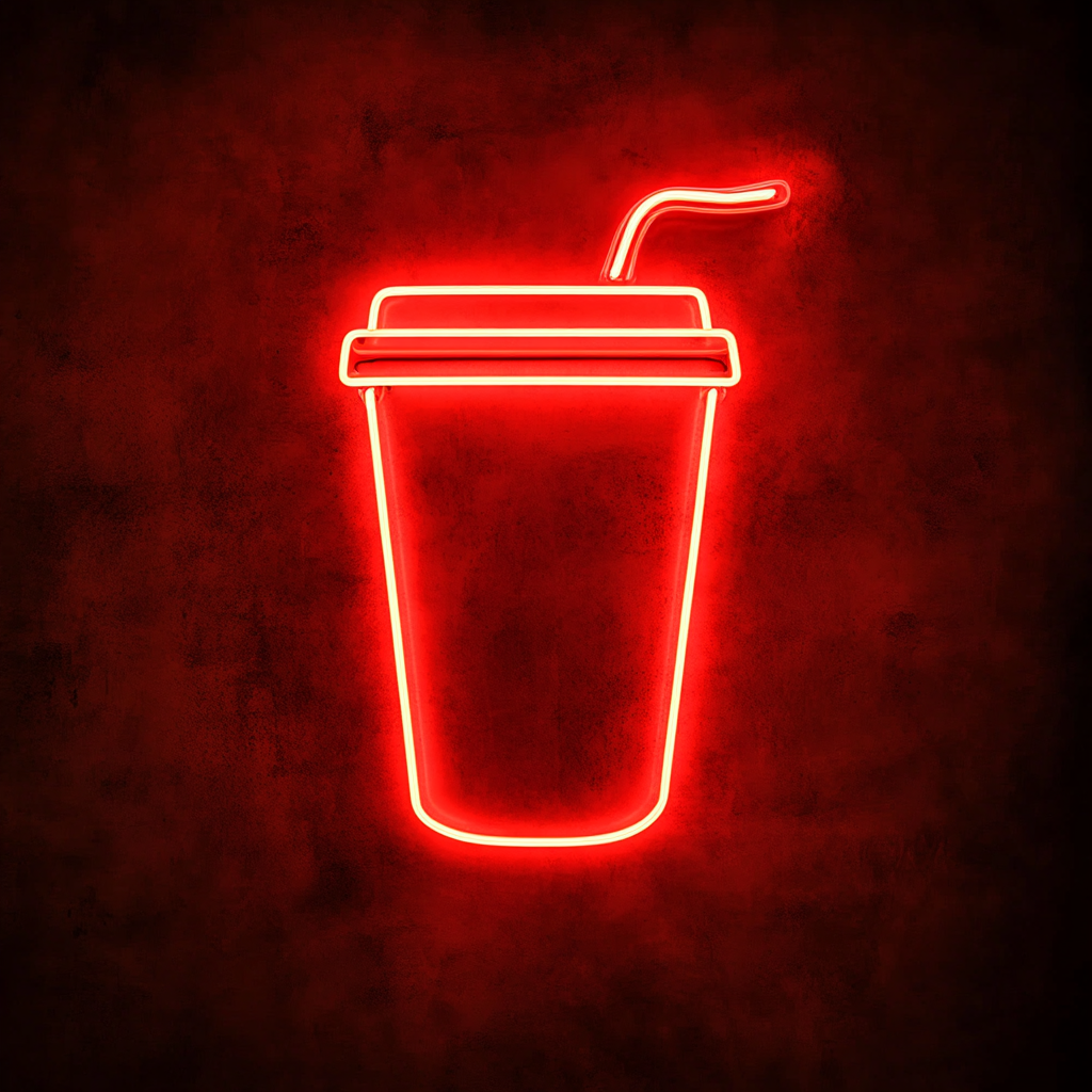 "Coffee To Go" - Red Neon Sign, 18 Inches