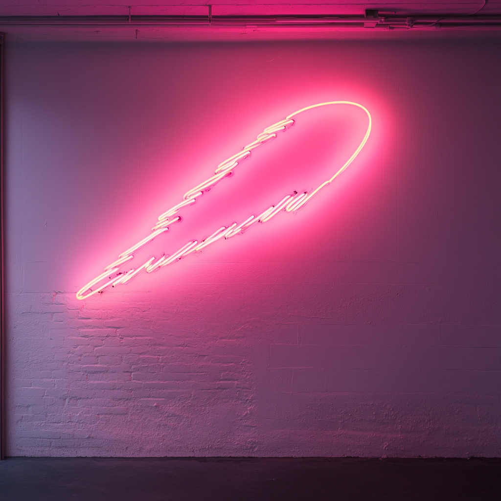 Comet - Pink Neon Sign, 18 Inches