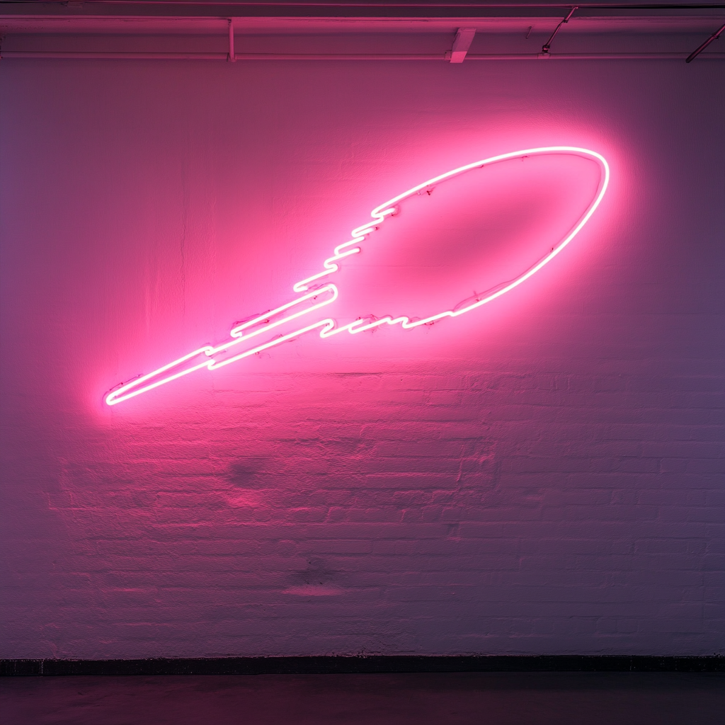 Comet - Pink Neon Sign, 18 Inches