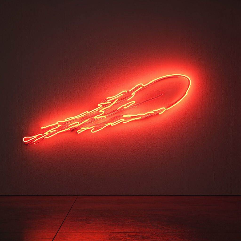 Comet - Red Neon Sign, 18 Inches