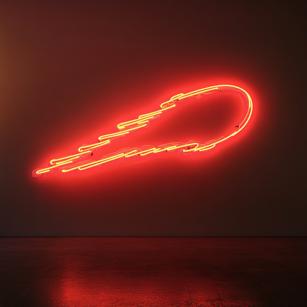Comet - Red Neon Sign, 18 Inches