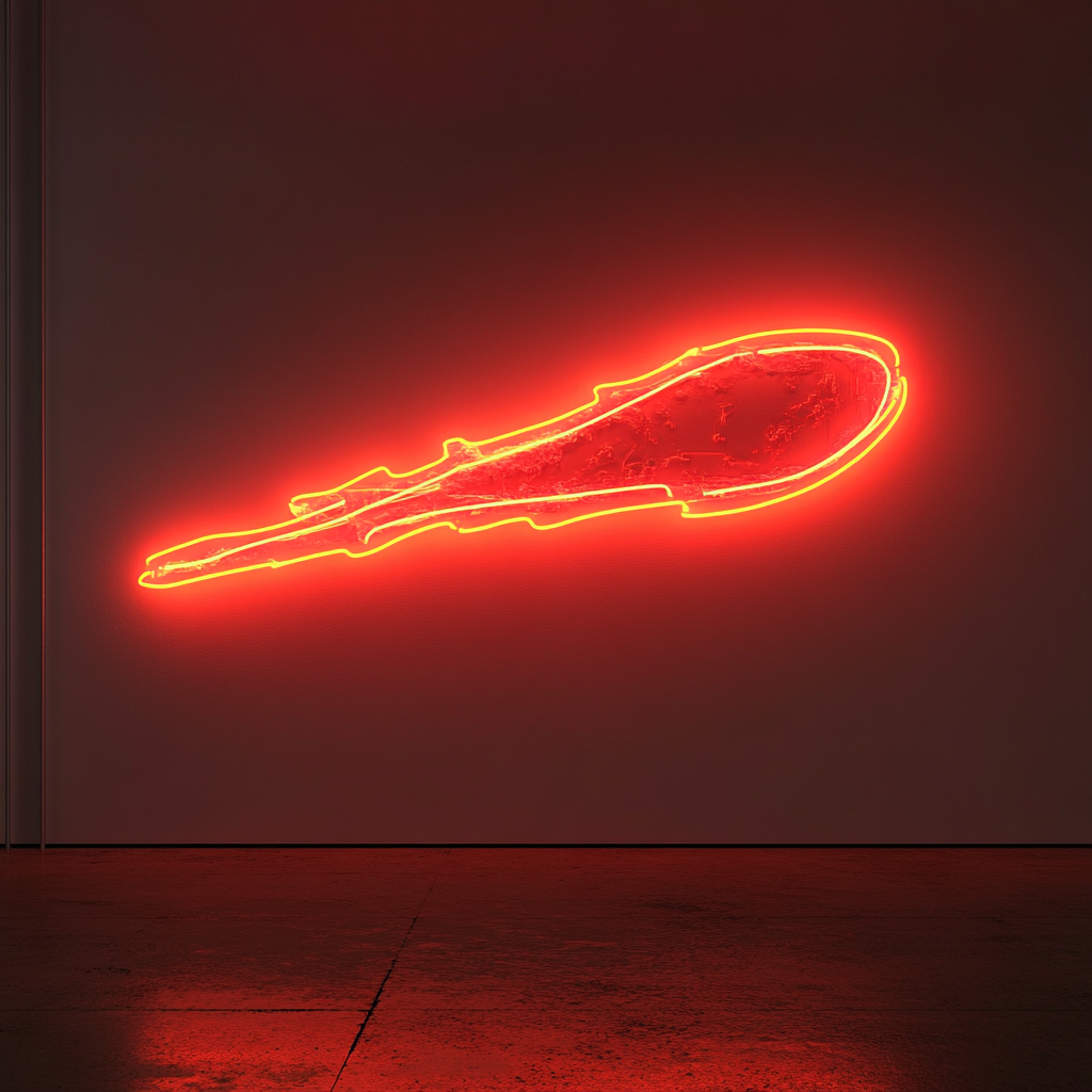 Comet - Red Neon Sign, 18 Inches