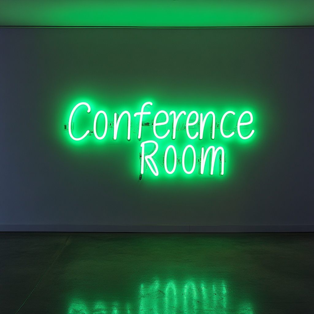 "Conference Room" - Green Neon Sign, 24 Inches