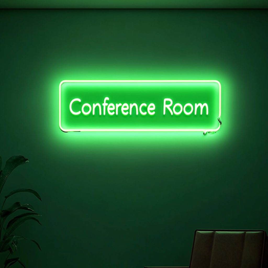 "Conference Room" - Green Neon Sign, 24 Inches