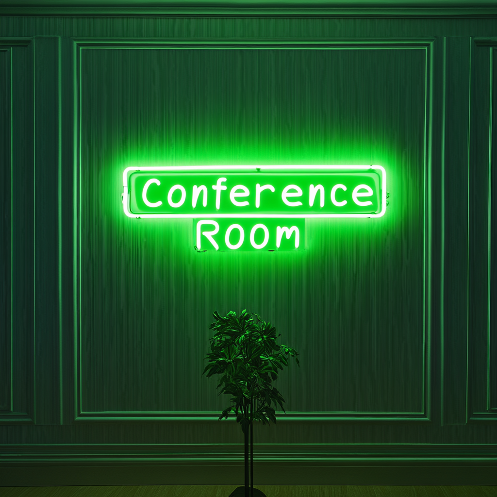 "Conference Room" - Green Neon Sign, 24 Inches