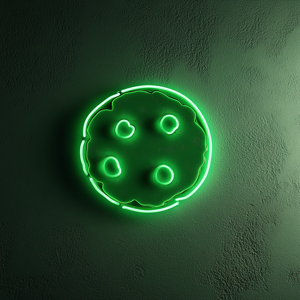 Cookie - Green Neon Sign, 18 Inches