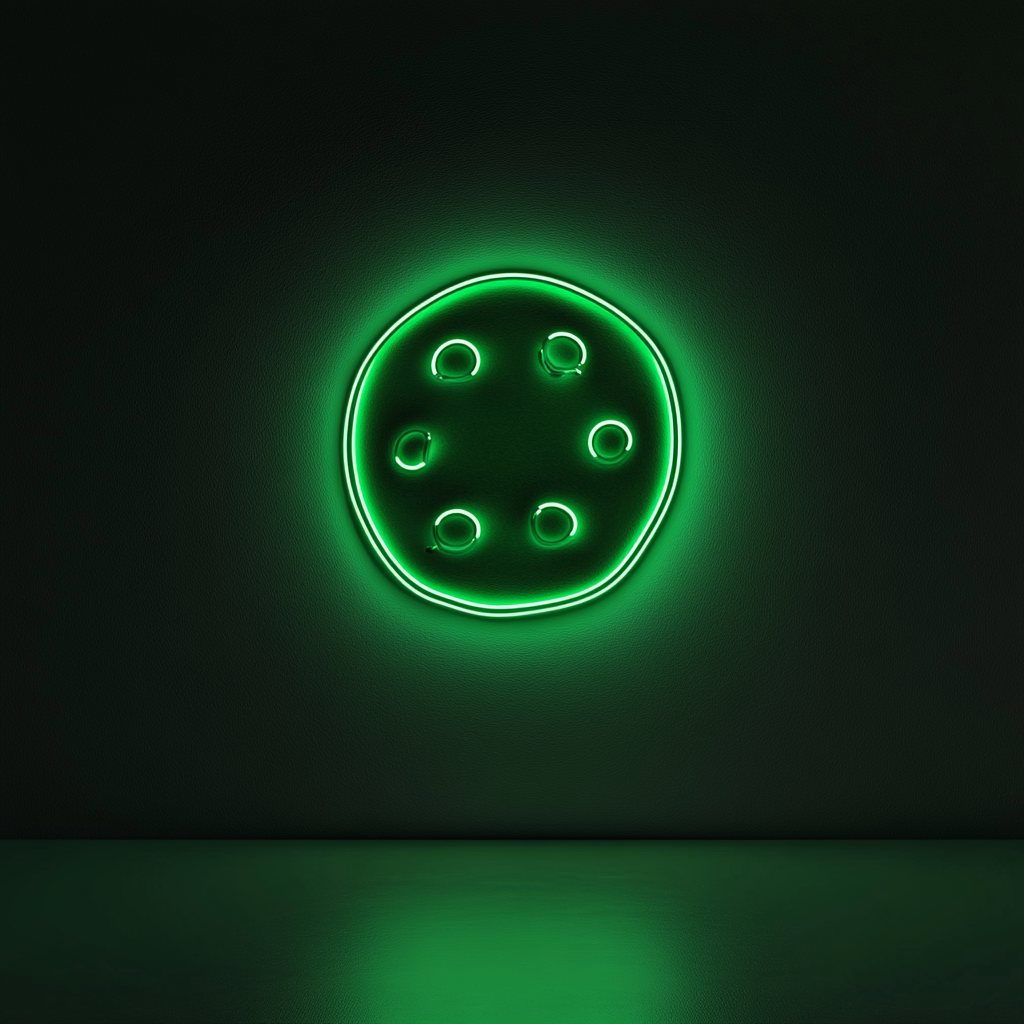 Cookie - Green Neon Sign, 18 Inches