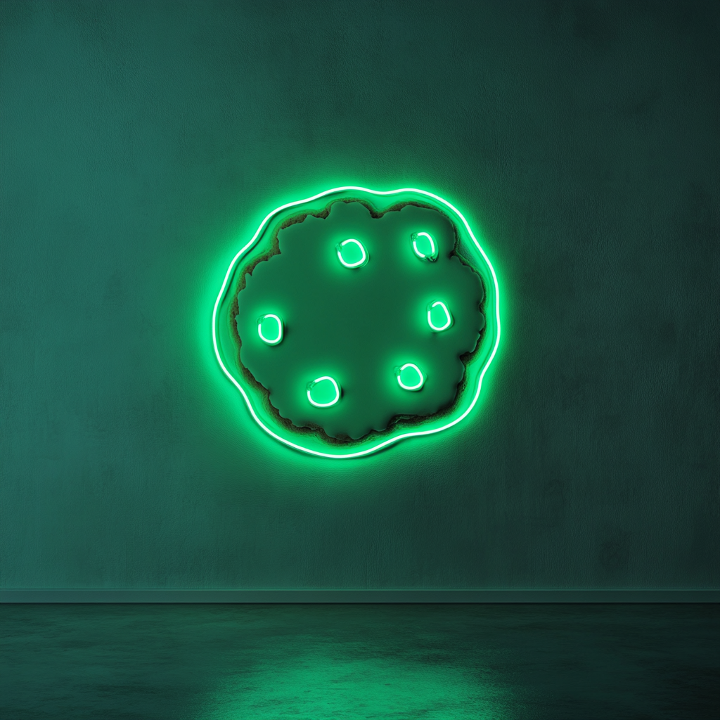 Cookie - Green Neon Sign, 18 Inches