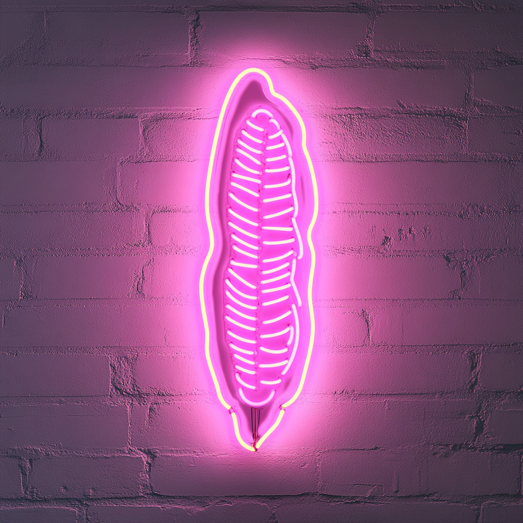 Corn on the Cob with Butter - Pink Neon Sign, 18 Inches