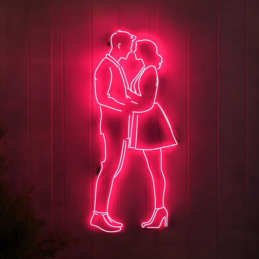 Couple - Pink Neon Sign, 18 Inches
