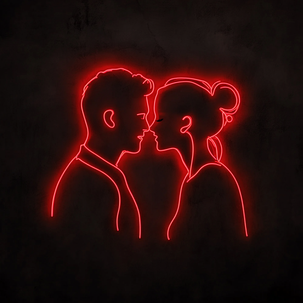 Couple - Red Neon Sign, 18 Inches