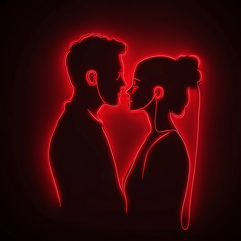 Couple - Red Neon Sign, 18 Inches