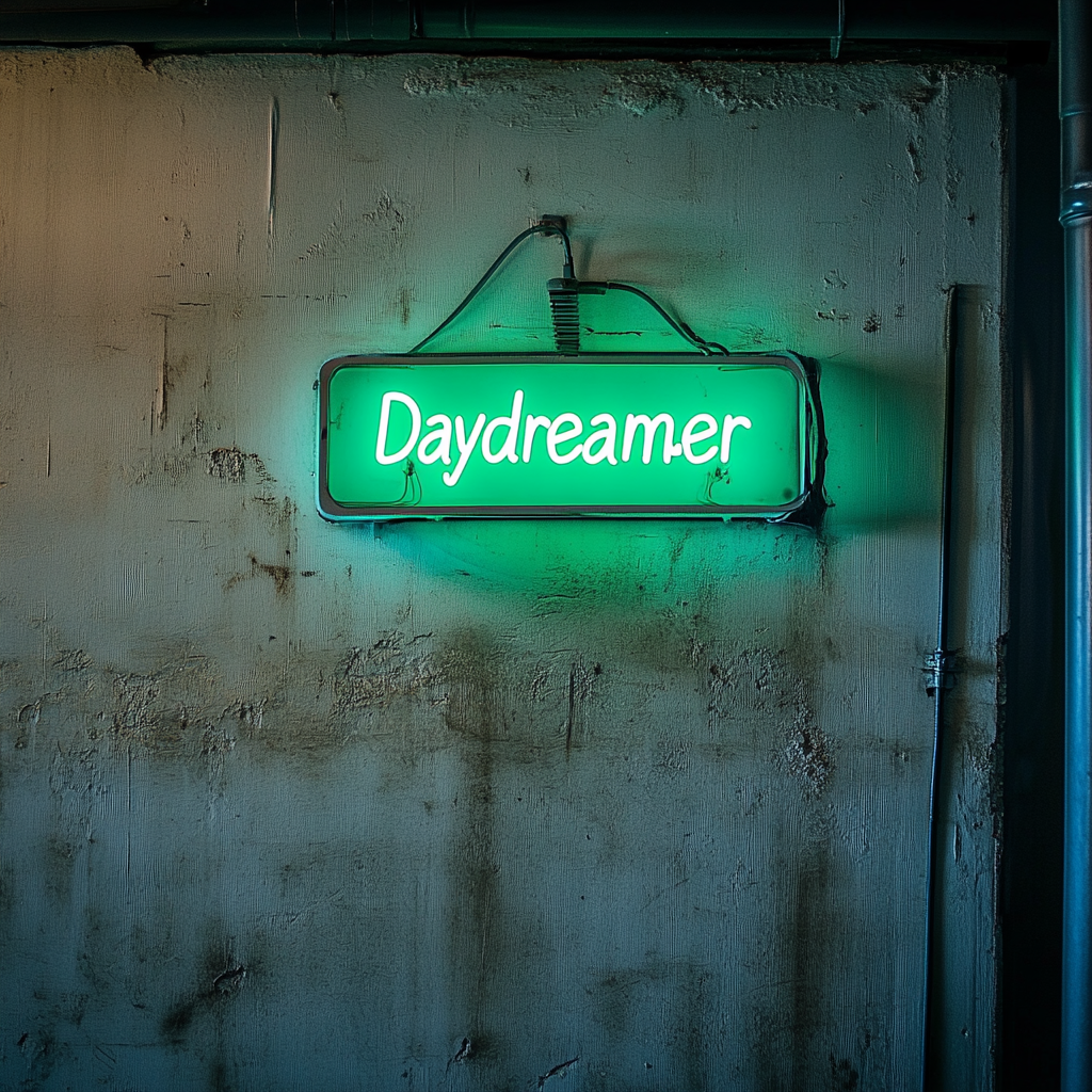 Daydreamer - Green Neon Sign, 24 Inches