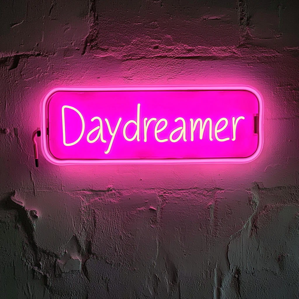Daydreamer - Pink Neon Sign, 24 Inches