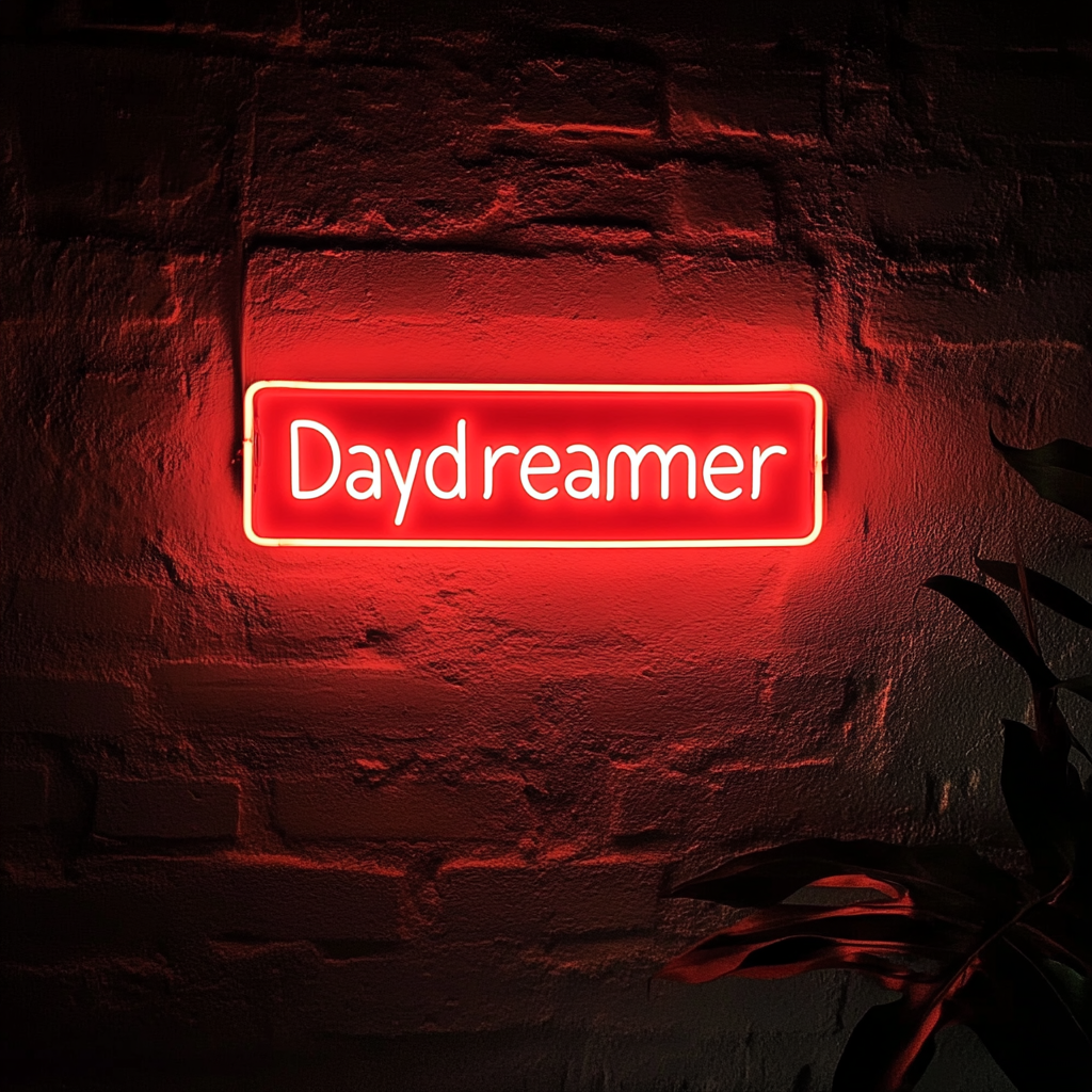 Daydreamer - Red Neon Sign, 18 Inches