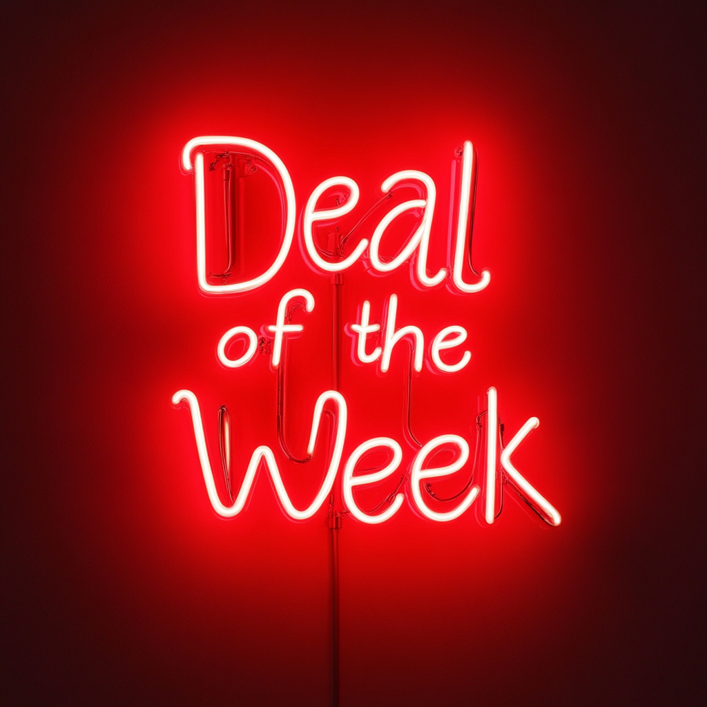 "Deal of the Week" - Red Neon Sign, 24 Inches