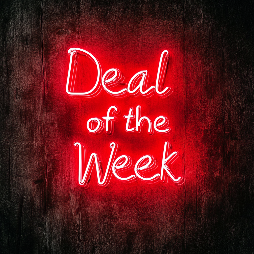"Deal of the Week" - Red Neon Sign, 24 Inches
