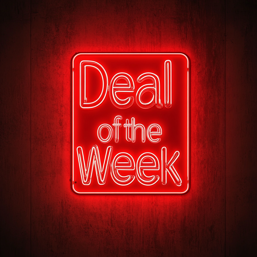 "Deal of the Week" - Red Neon Sign, 24 Inches