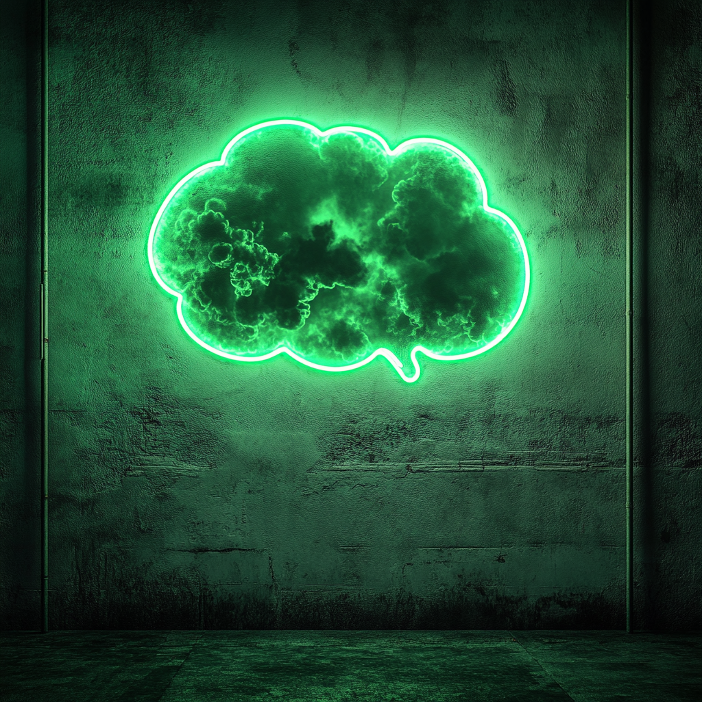 Dream Bubble - Green Neon Sign, 18 Inches