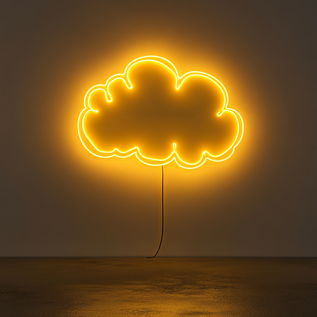 Dream Bubble - Yellow Neon Sign, 18 Inches