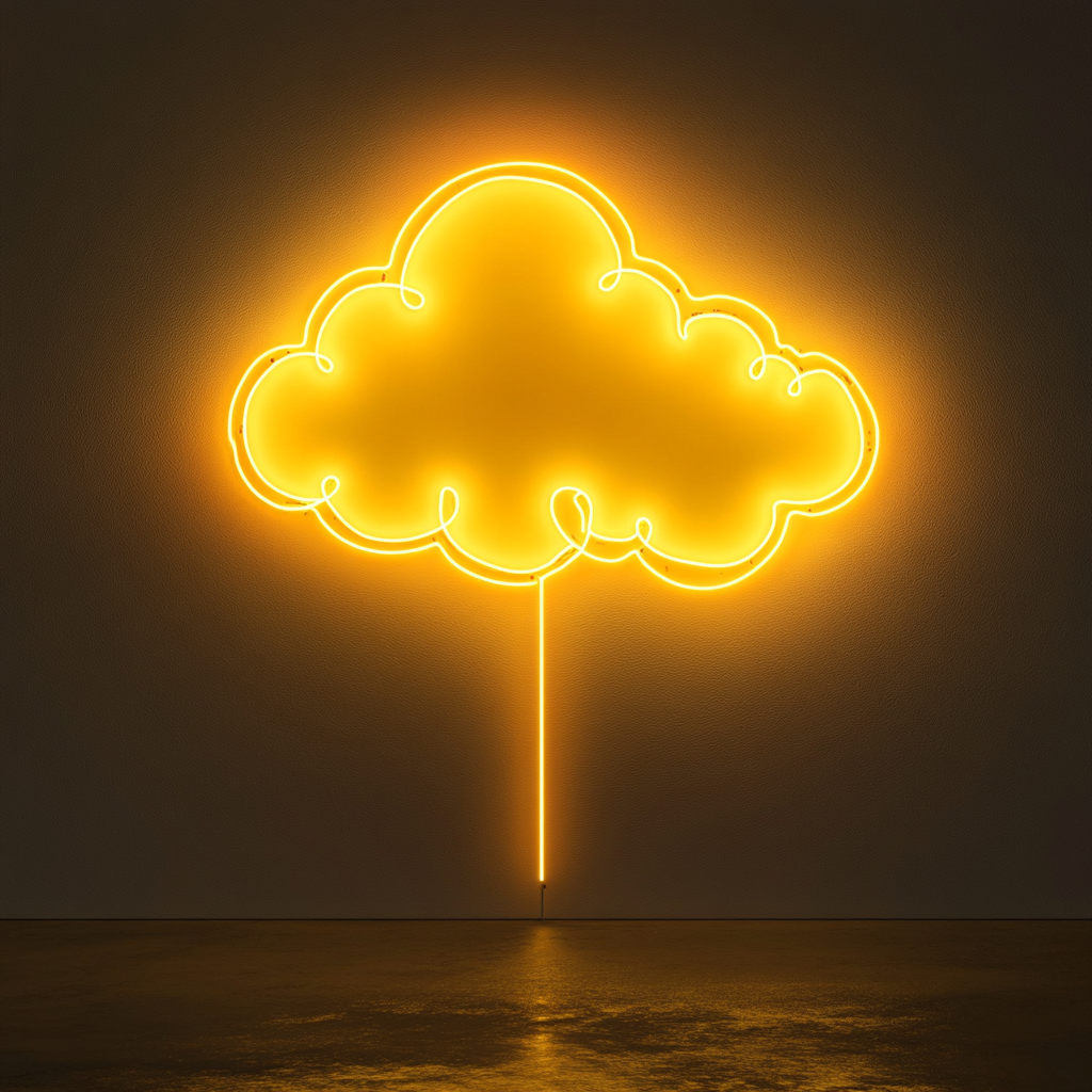 Dream Bubble - Yellow Neon Sign, 18 Inches