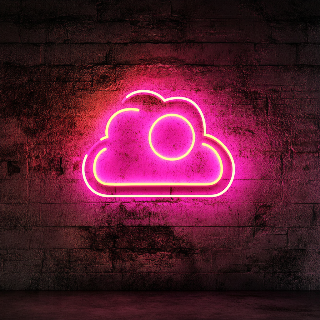 Eggs on Toast - Pink Neon Sign, 24 Inches