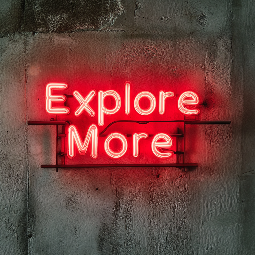 Explore More - Red Neon Sign, 24 Inches