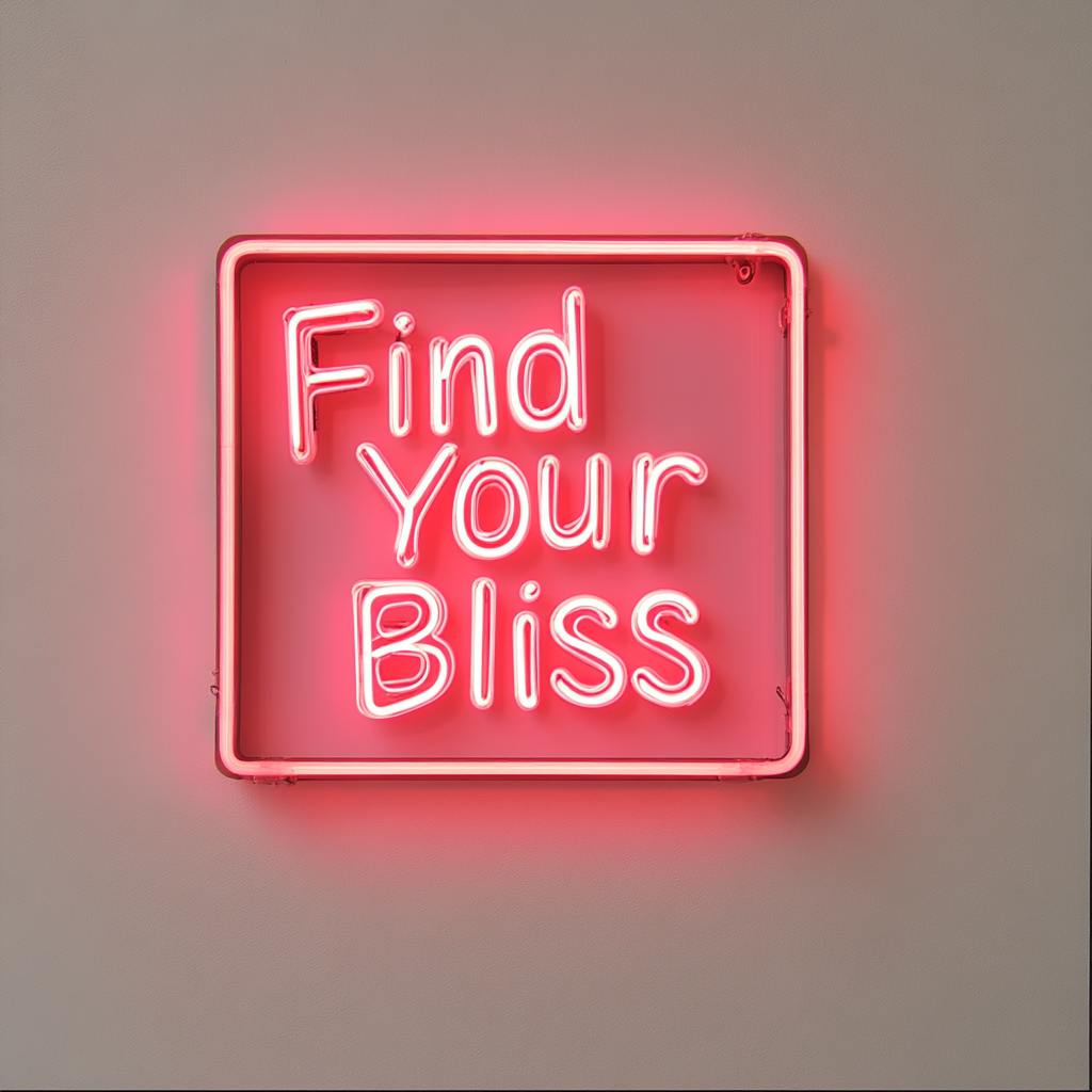Find Your Bliss - Pink Neon Sign, 18 Inches