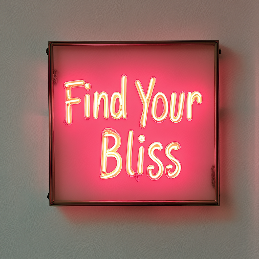 Find Your Bliss - Pink Neon Sign, 24 Inches