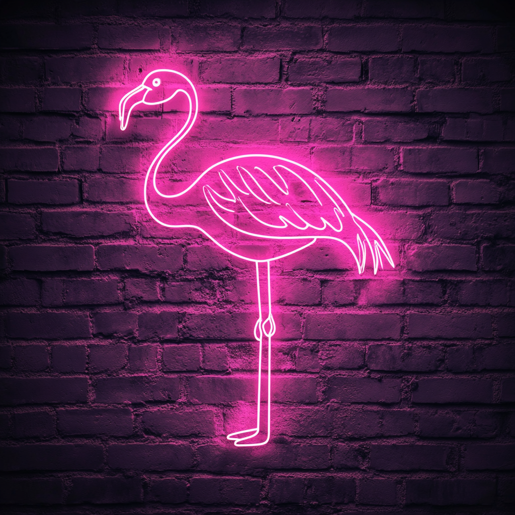 Flamingo - Pink Neon Sign, 24 Inches