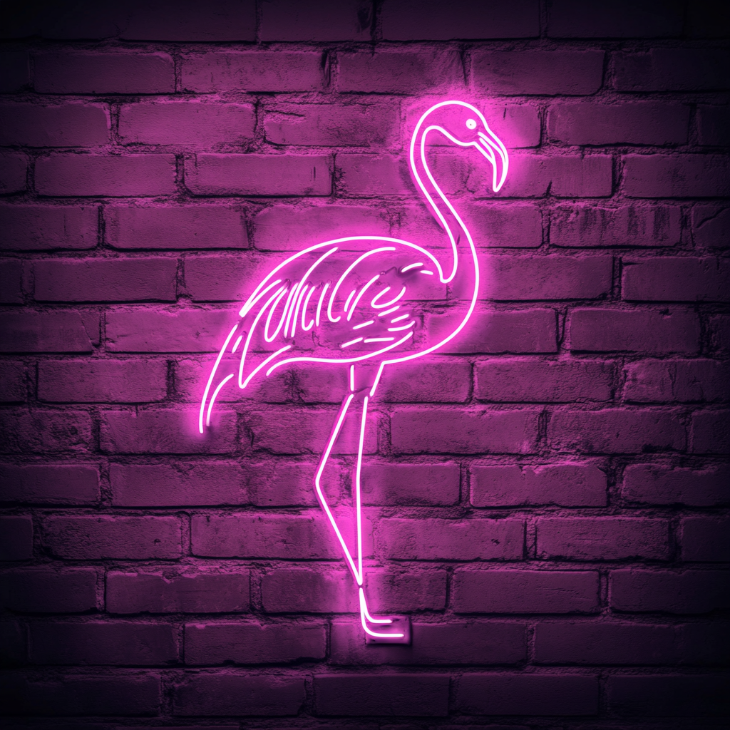 Flamingo - Pink Neon Sign, 18 Inches