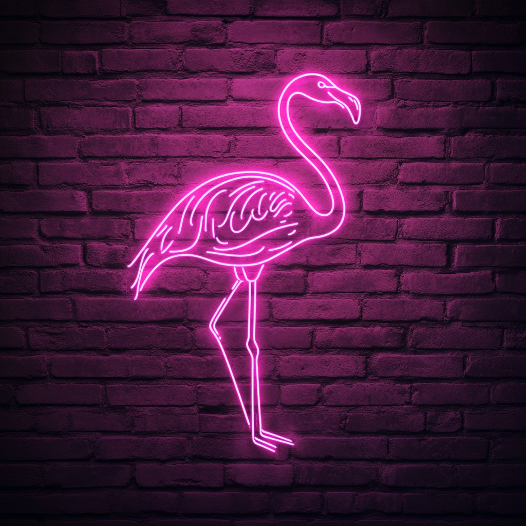 Flamingo - Pink Neon Sign, 24 Inches