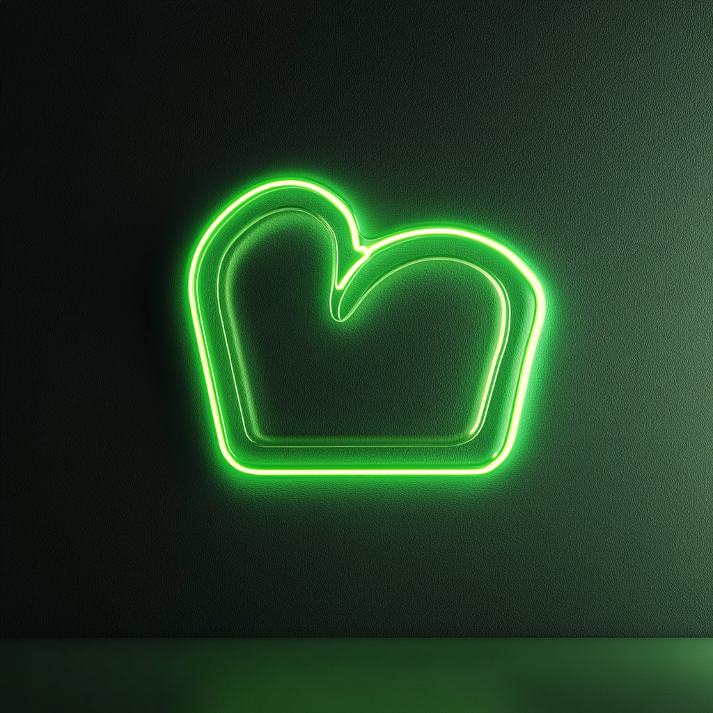 Fresh Baked Bread - Green Neon Sign, 18 Inches