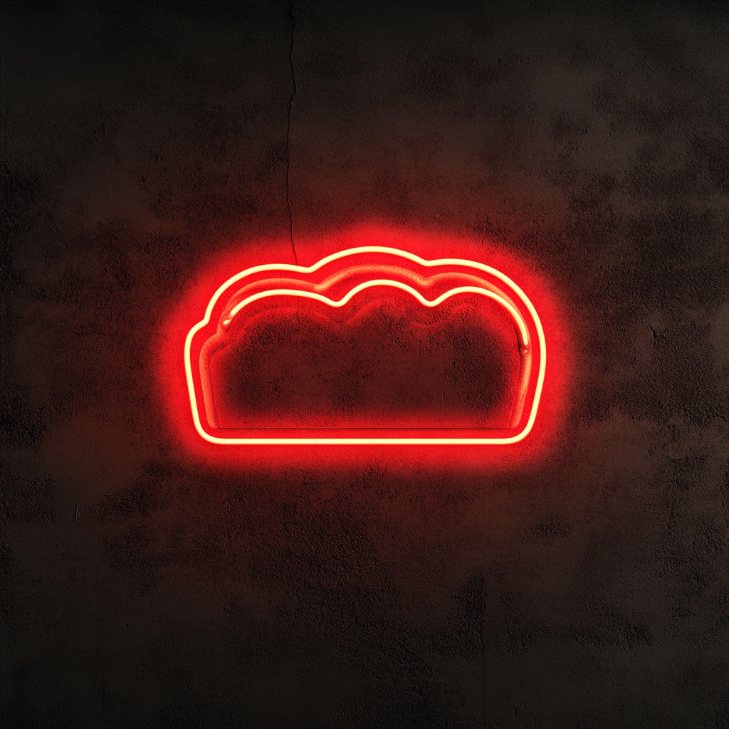 Fresh Baked Bread - Red Neon Sign, 18 Inches