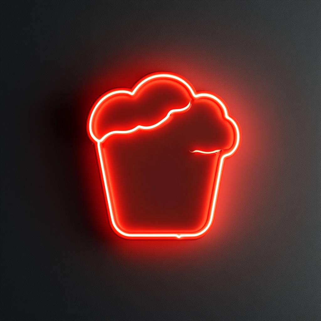 Fresh Baked Bread - Red Neon Sign, 18 Inches
