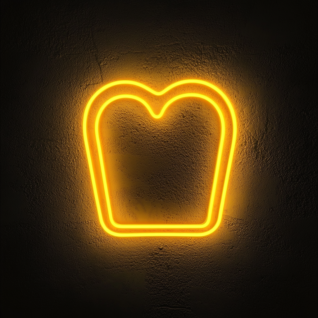 Fresh Baked Bread - Yellow Neon Sign, 18 Inches