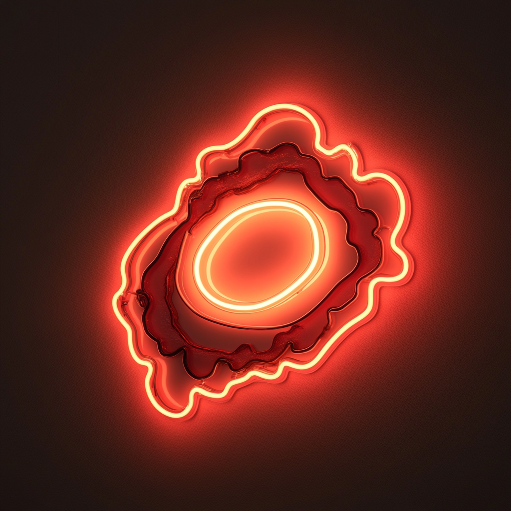 Fried Egg with Bacon - Red Neon Sign, 18 Inches