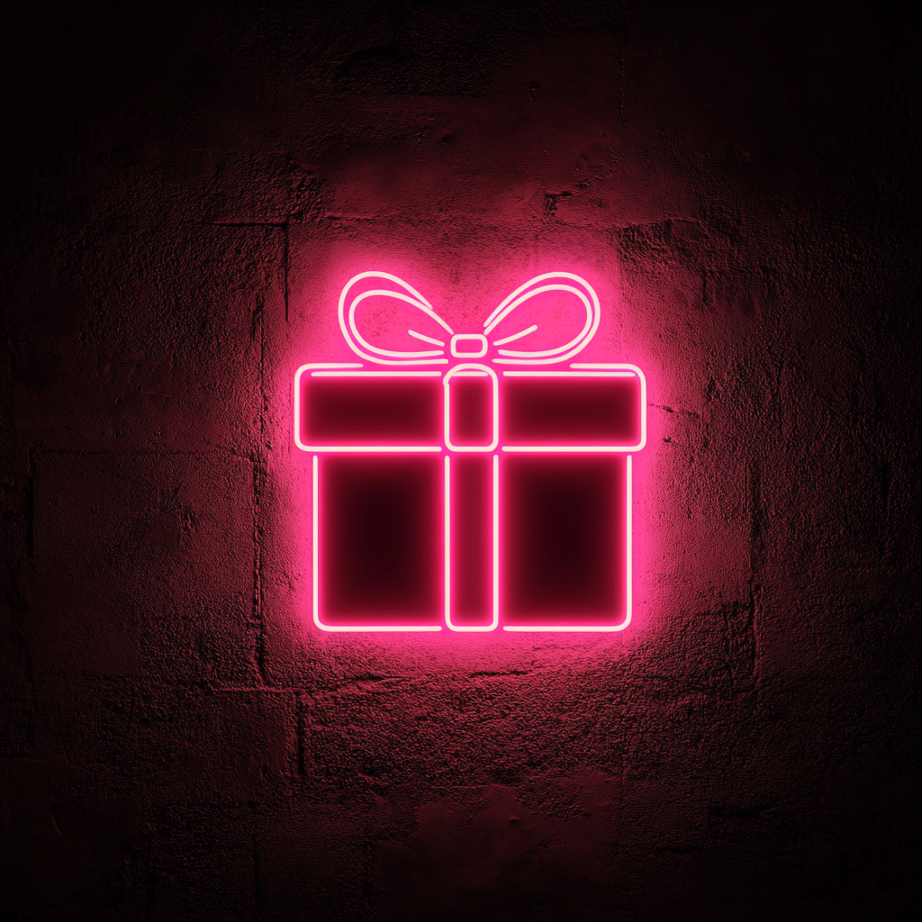 Gift - Pink Neon Sign, 18 Inches