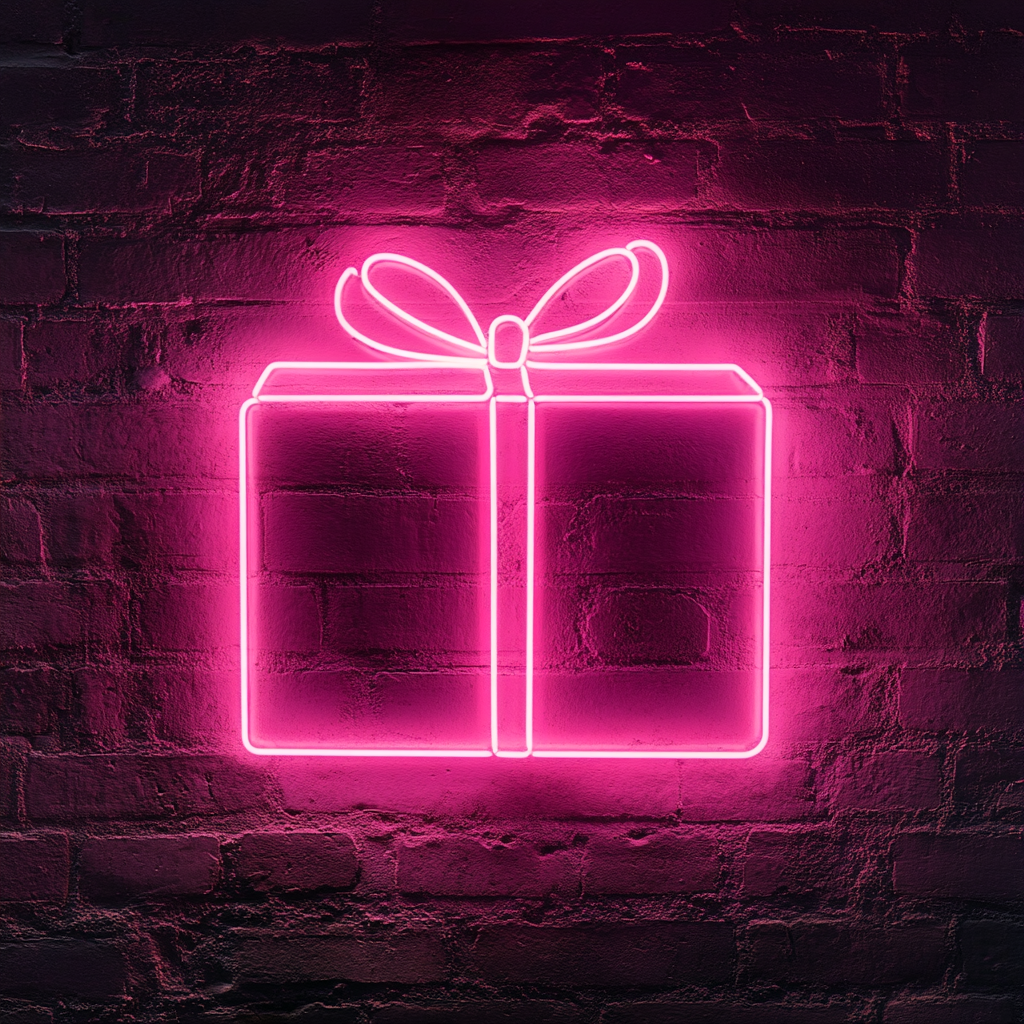 Gift - Pink Neon Sign, 18 Inches